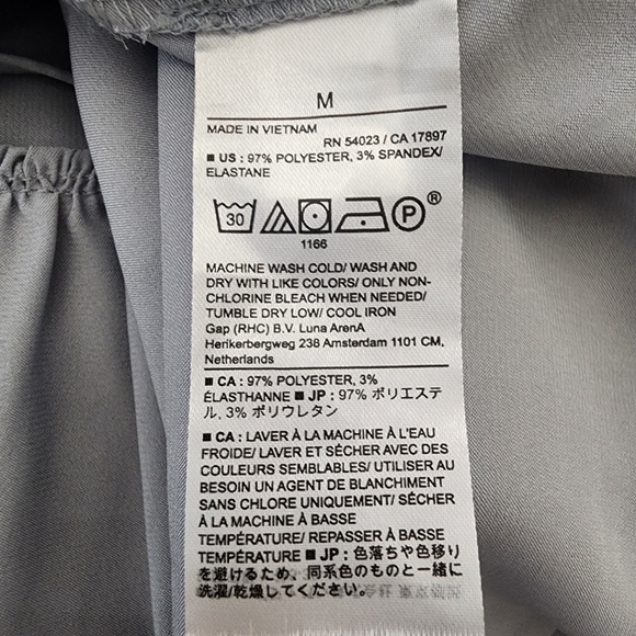 Banana Republic Factory Drapey Pleated Popover Blouse | Periwinkle Blue | Size M - Picture 11 of 11